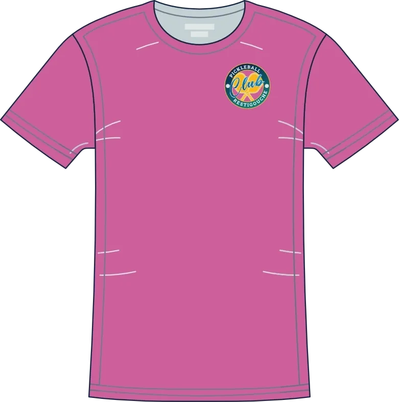 Women's v-neck t-shirt in pink color